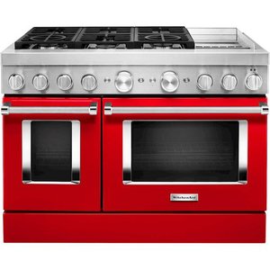 KKFDC558JPA Commercial Style Dual Fuel Range - Passion Red KKFDC558JPA Commercial Style Dual Fuel Range - Passion Red